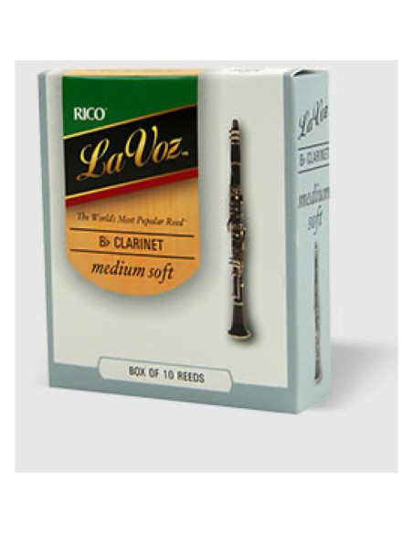 Caja 10 Cañas Clarinete La Voz by D'Addario Blanda