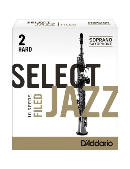 Caja 10 Cañas Saxo Soprano Select Jazz by D'Addario 2 Dura Filed