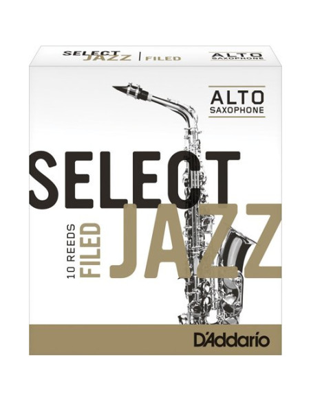 Caja 10 Cañas Saxo Alto Select Jazz by D'Addario 2 Suave Filed