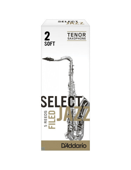 Caja 5 Cañas Saxo Tenor Select Jazz by D'Addario 2 Suave Filed