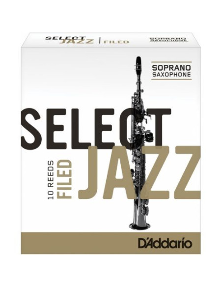 Caja 10 Cañas Saxo Soprano Select Jazz by D'Addario 2 Suave Filed
