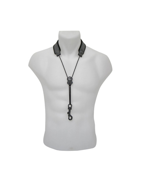 Cordón Saxo BG S-20SH Acolchado Cuero Negro