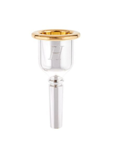Boquilla Tuba Denis Wick Heritage 3186-1L Plateada y Dorada