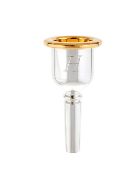 Boquilla Tuba Denis Wick Heritage 3186-2L Plateada y Dorada