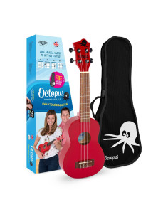 Ukelele Soprano Octopus UK-205RDS Rojo