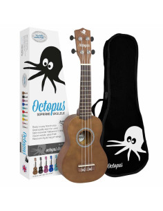 Ukelele Soprano Octopus UK-205BRS Marrón