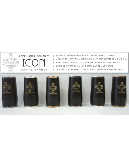 Barrilete Buffet Crampon ICON F34023NIN 66Mm Bb/A Negro