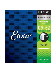 Juego 7 Cuerdas Eléctrica Elixir Optiweb 19007 (009-052)