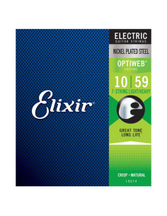 Juego 7 Cuerdas Eléctrica Elixir Optiweb 19074 (010-059)