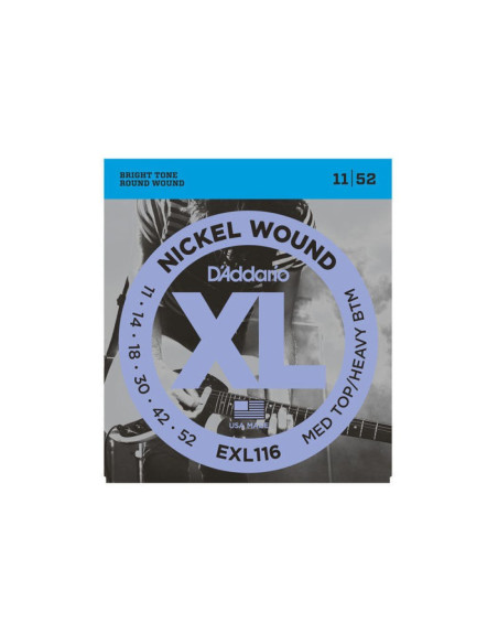 Juego Cuerdas Guitarra Eléctrica D'Addario EXL-116 011-052