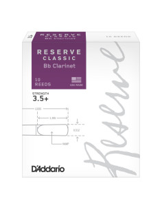 Caja 10 Cañas Clarinete Organic Reserve Classic by D'Addario 3½+
