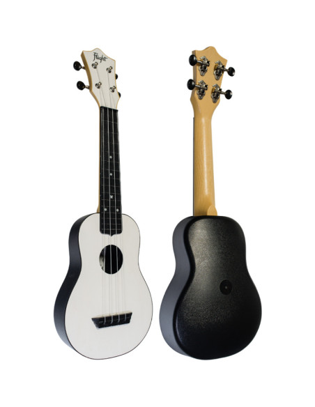 Ukelele Soprano Flight TUS-35WH Travel Blanco