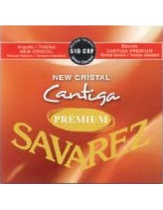 Juego Savarez New Crystal Cantiga Premium Roja Clasica 510-CRP