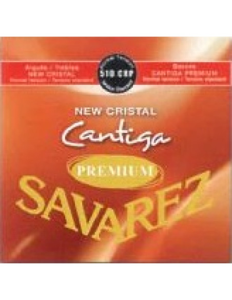 Juego Savarez New Crystal Cantiga Premium Roja Clasica 510-CRP