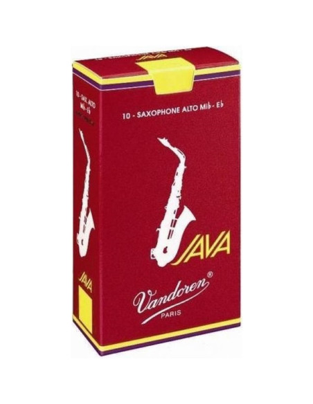 Caja 10 Cañas Saxo Alto Vandoren Java 2 caja roja