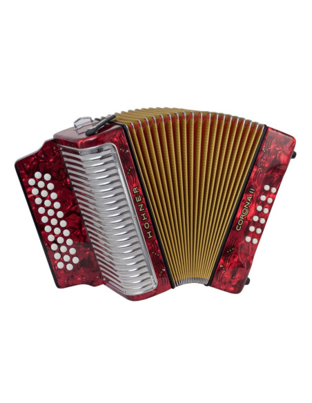 Acordeón Hohner A-5623-GCF Corona II Rojo