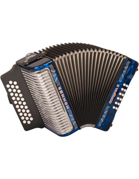 Acordeón Hohner A-5624-GCF Corona II Azul