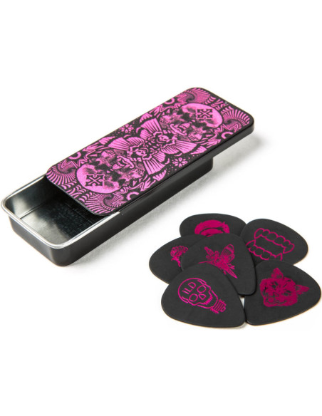 Lata 6 Púas Dunlop ILDCT-02 I Love Dust Magenta