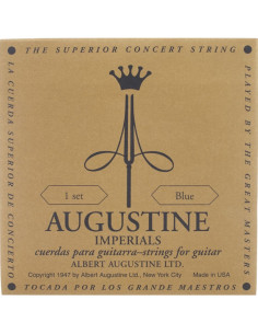 Juego Cuerdas Guitarra Clásica Augustine Imperial Azul