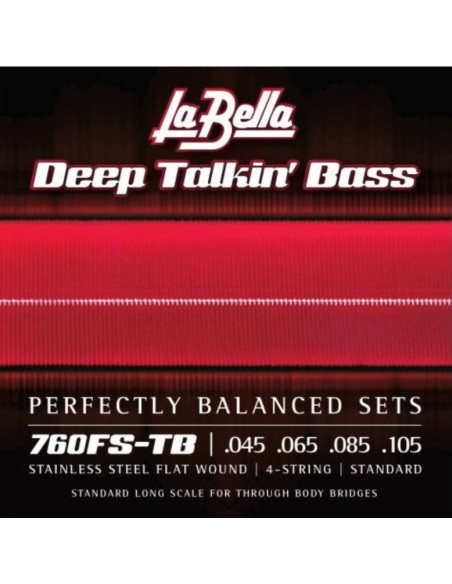 Juego La Bella Bajo Deep Talkin´ Bass Flatwound 760-FS-TB (045-105)