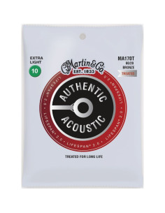 Juego Cuerdas Guitarra Acústica Martin MA-170T Lifespan 80/20 010-047