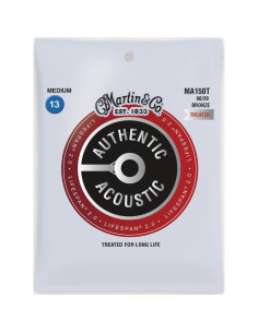Juego Cuerdas Guitarra Acústica Martin MA-150T Lifespan 80/20 013-056