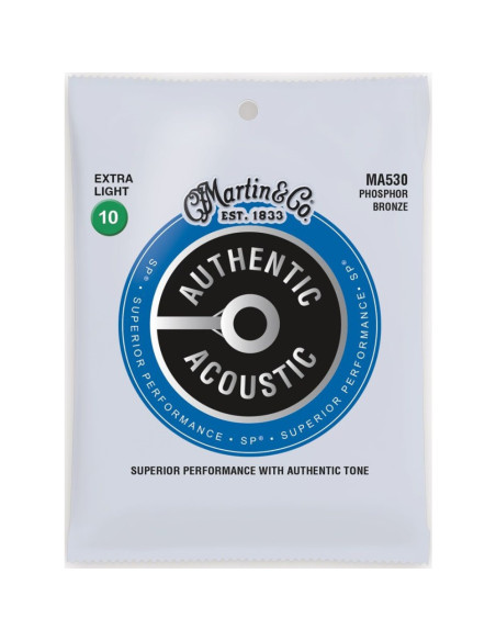 Juego Cuerdas Guitarra Acústica Martin MA-530 Phosphor 92/8 010-047