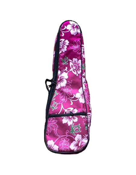 Funda Ukelele Soprano Woodi WUC-21-NW01 Floral Rosa