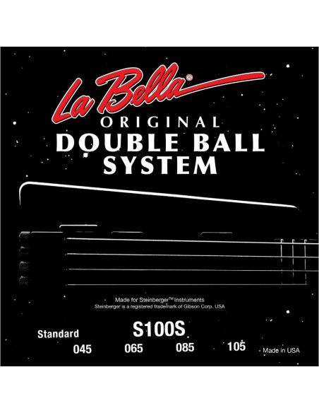 Juego La Bella Bajo Double Ball Bass Standard S100S (045-105)