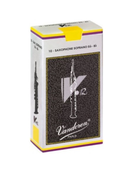 Caja 10 Cañas Saxo Soprano Vandoren V-12 2½ caja gris