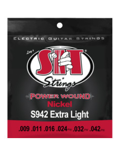 Juego Cuerdas Guitarra Eléctrica SIT Powerwound S942 009-042