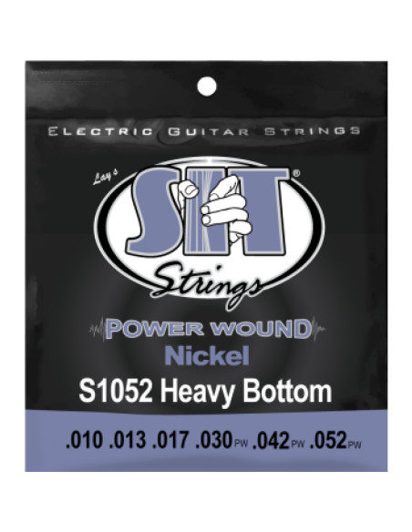 Juego Cuerdas Guitarra Eléctrica SIT Powerwound S1052 010-052