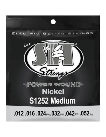 Juego Cuerdas Guitarra Eléctrica SIT Powerwound S1252 012-052