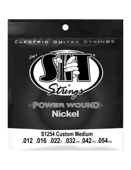 Juego Cuerdas Guitarra Eléctrica SIT Powerwound S1254 012-054