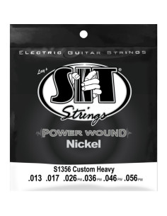 Juego Cuerdas Guitarra Eléctrica SIT Powerwound S1356 013-056