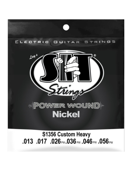 Juego Cuerdas Guitarra Eléctrica SIT Powerwound S1356 013-056