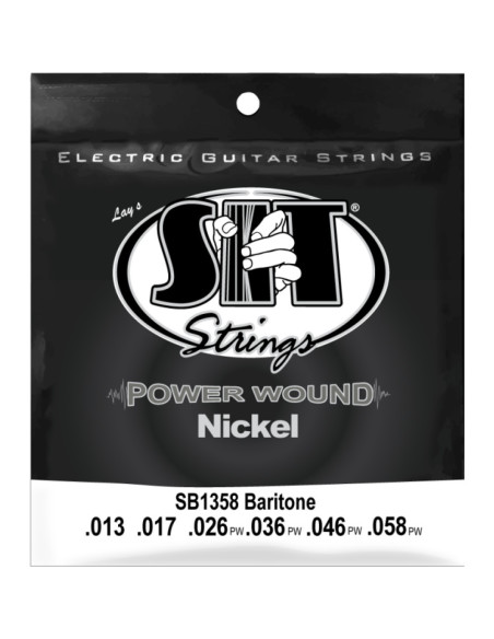 Juego Cuerdas Guitarra Eléctrica SIT Powerwound SB1358 013-058