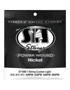 Juego 7 Cuerdas Guitarra Eléctrica SIT Powerwound S71060 010-060