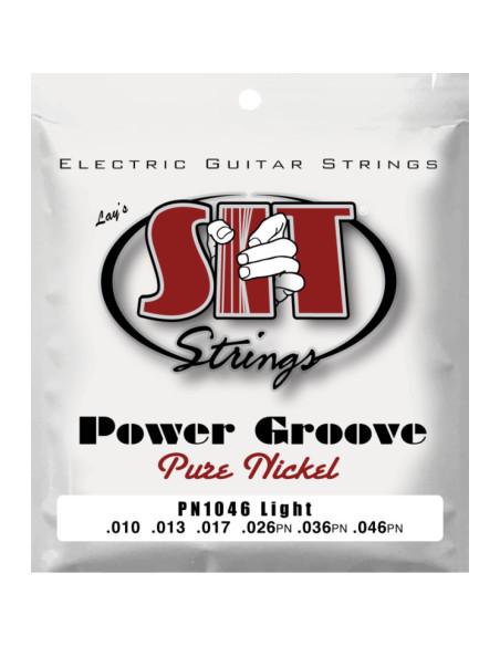 Juego Cuerdas Guitarra Eléctrica SIT Power Groove PN1046 010-046