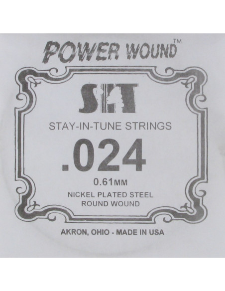 Cuerda Guitarra Eléctrica SIT .024PW
