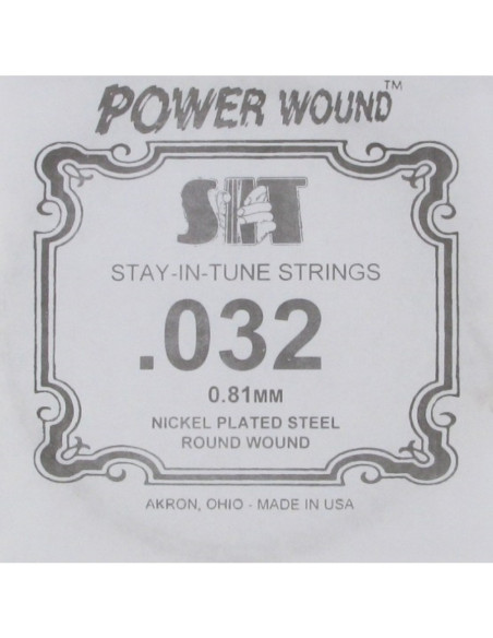 Cuerda Guitarra Eléctrica SIT .032PW