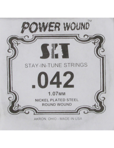 Cuerda Guitarra Eléctrica SIT .042PW
