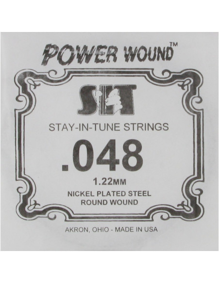 Cuerda Guitarra Eléctrica SIT .048PW