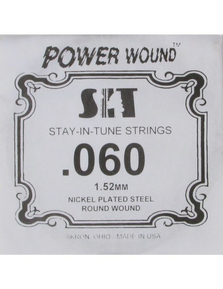 Cuerda Guitarra Eléctrica SIT .060PW