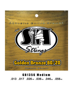 Juego Cuerdas Guitarra Acústica SIT Golden Bronze GB1356 013-056