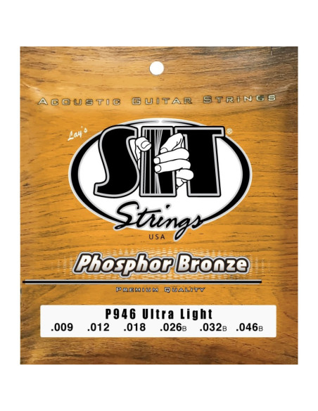 Juego Cuerdas Guitarra Acústica SIT Phosphor Bronze P946 009-046