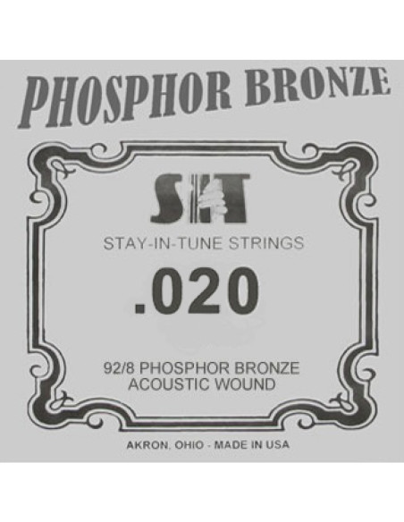 Cuerda Guitarra Acústica Phosphor Bronze SIT .020B