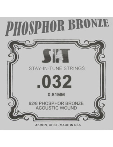 Cuerda Guitarra Acústica Phosphor Bronze SIT .032B