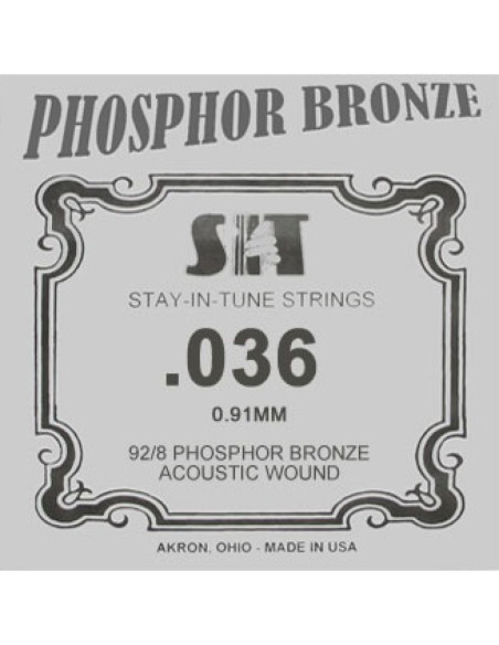 Cuerda Guitarra Acústica Phosphor Bronze SIT .036B