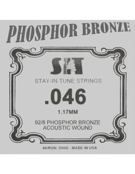 Cuerda Guitarra Acústica Phosphor Bronze SIT .046B